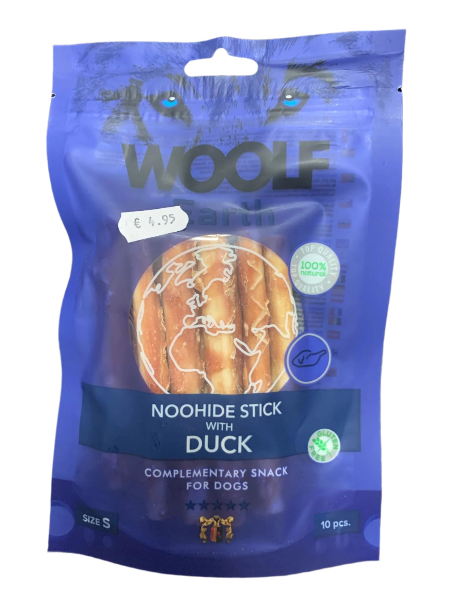 WOOLF Earth Noohide S Sticks with Duck