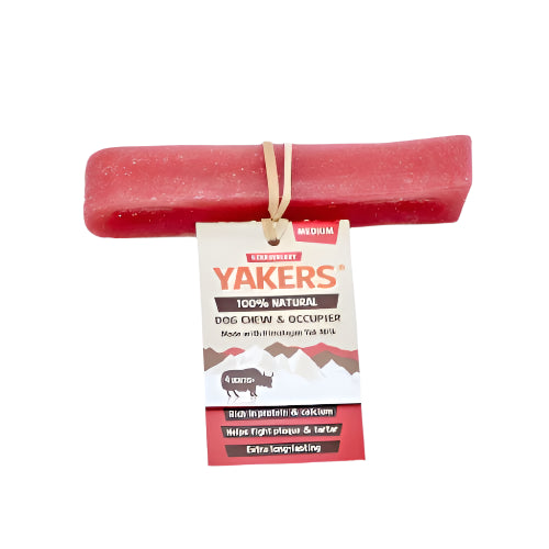 Strawberry Yakers Dog Chew