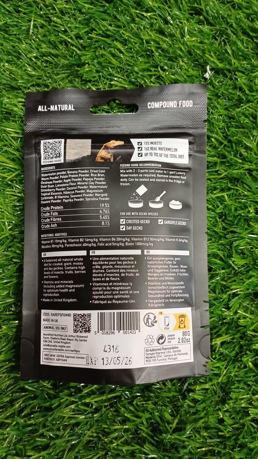 SFG Luxury Watermelon - Gecko Food 80g