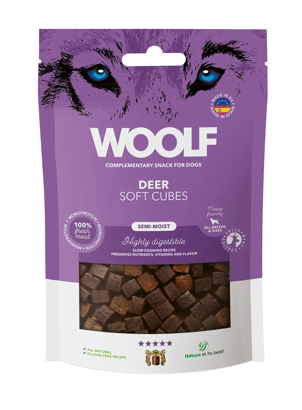 Woolf Deer Soft Cubes Dog Treats