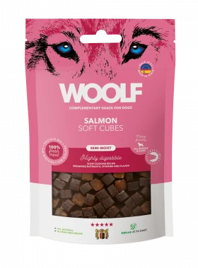 Woolf Salmon Soft Cubes Dog Treat